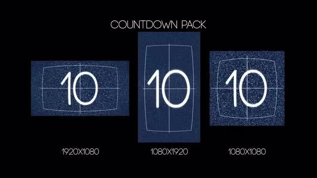 VHS Cross Hairs Countdown Pack: Stock Motion Graphics