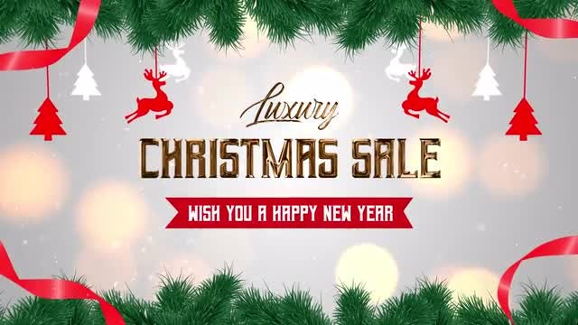 Luxury Christmas Sale: After Effects Templates