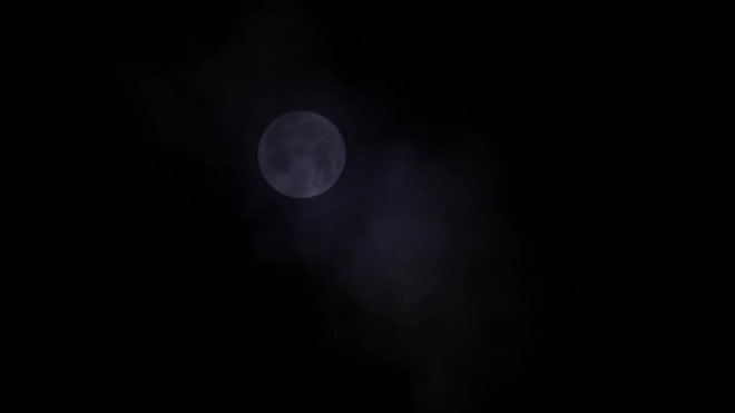 Dim Full Moon - Stock Video | Motion Array