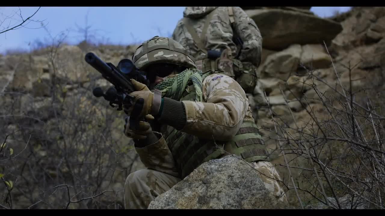 Soldier Covers For The Others Stock Video Motion Array