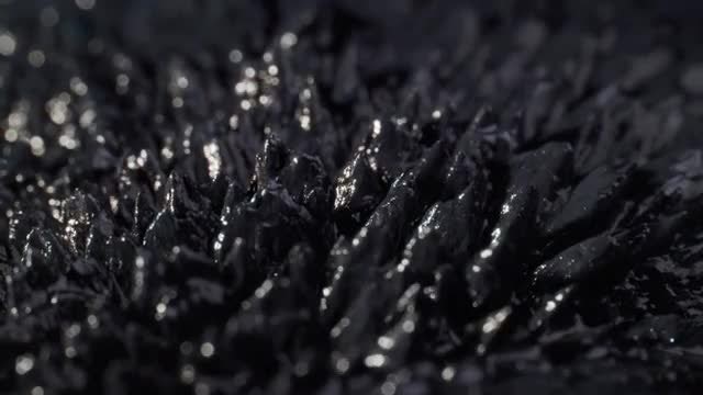 Black Ferrofluid: Stock Video