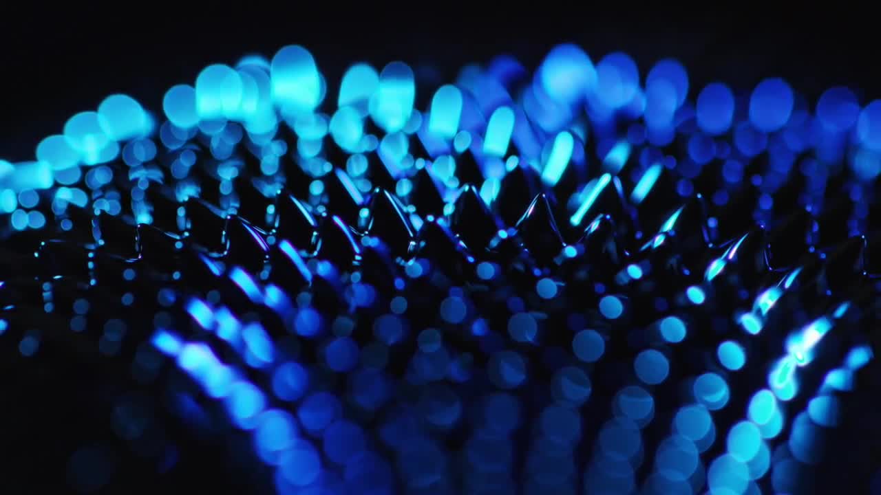 Stunning Blue Ferrofluid With Bokeh - Stock Video | Motion Array