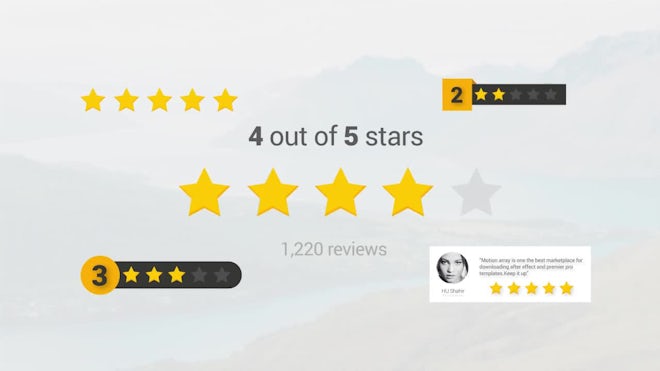 Star Rating - After Effects Templates | Motion Array