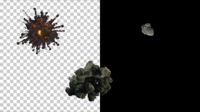 Top View Explosions: Stock Motion Graphics
