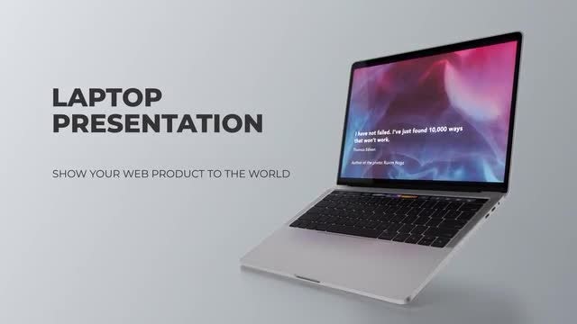 Laptop Presentation: After Effects Templates