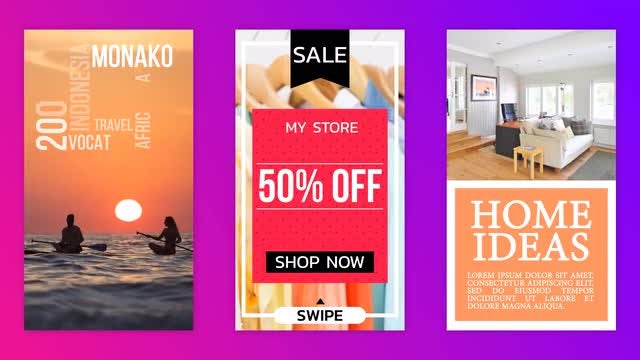 15 Instagram Stories: After Effects Templates
