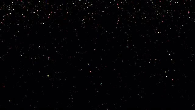 Confetti Particles Cascade Overlay: Stock Motion Graphics