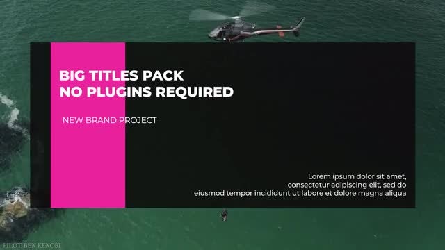 Big Titles Pack MA: Premiere Pro Templates