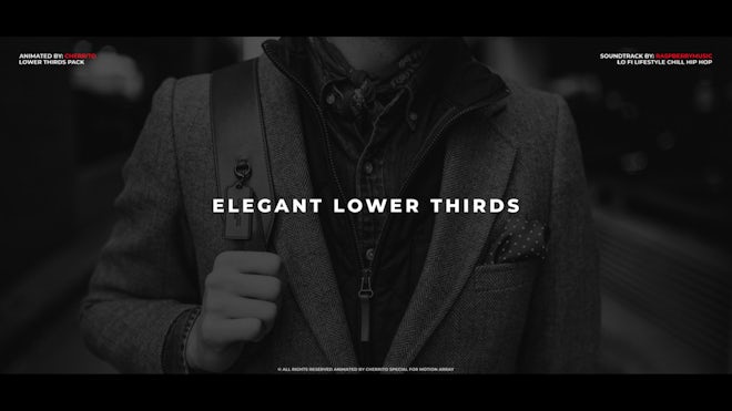 Elegant Lower Thirds Freebies template preview