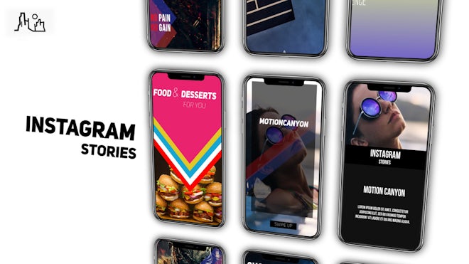 Modern Instagram Stories Freebies template preview