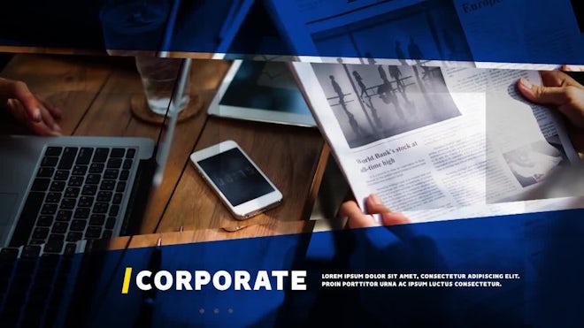 Corporate Slideshow Freebies template preview