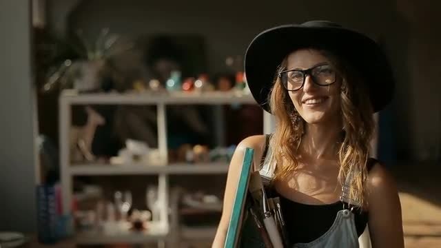 Portrait Of An Artist: Stock Video