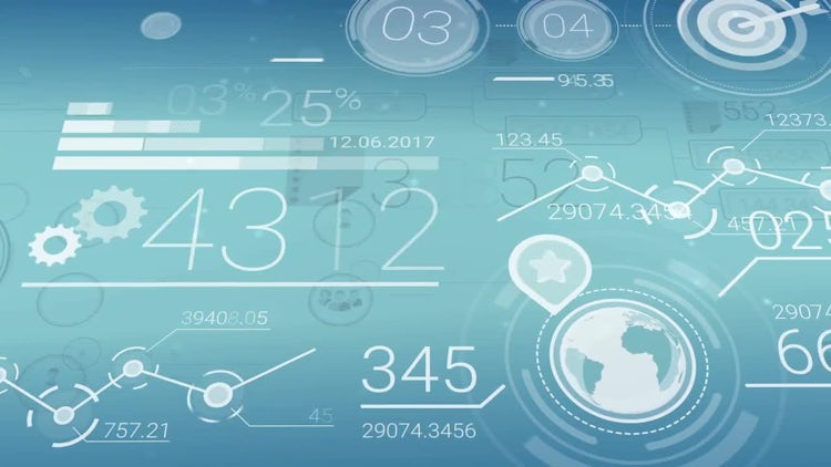 Financial data infographics: Stock Motion Graphics