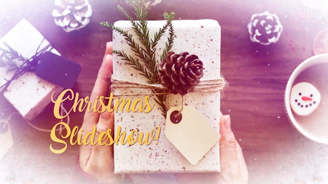 Christmas Slideshow Freebies template preview
