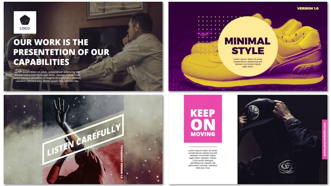 Typography Pack V1 Freebies template preview