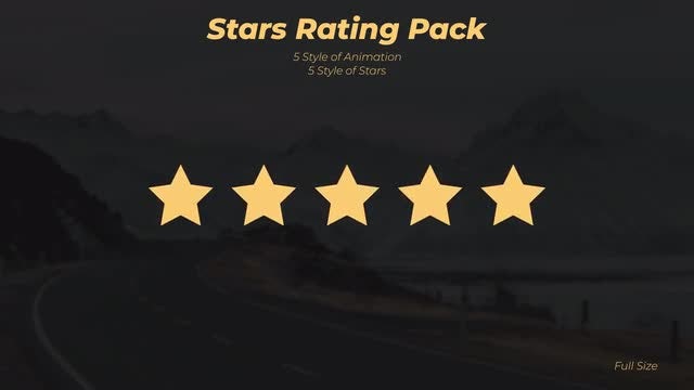 Stars Rating Pack: Stock Motion Graphics