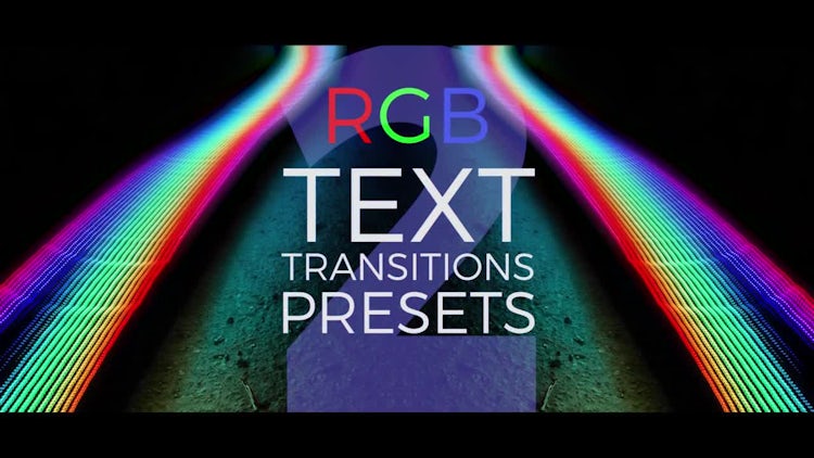 RGB Text Transitions Presets V.2 - Premiere Pro Presets