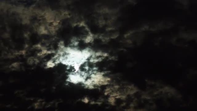 Night Clouds Moon time lapse: Stock Video