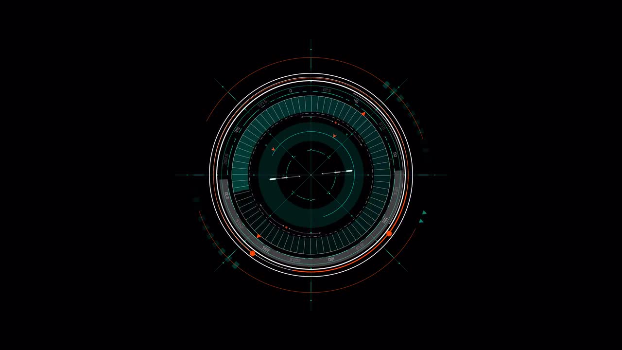 Round Compass HUD Elements - Stock Motion Graphics | Motion Array