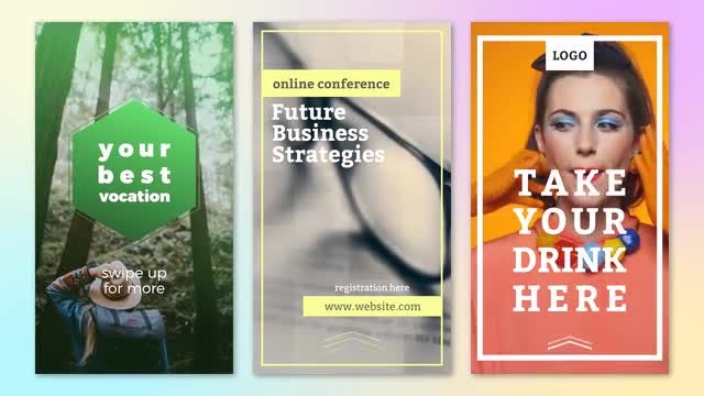 Fresh Instagram Stories: Premiere Pro Templates