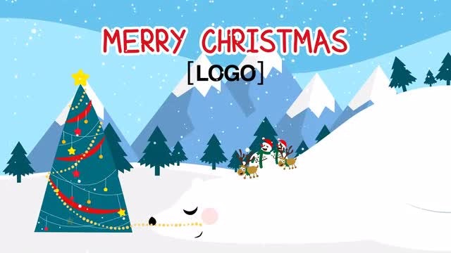 Neo Greeting Snowman: After Effects Templates