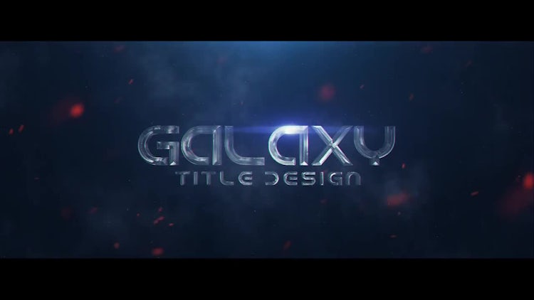 Galaxy Title Design: After Effects Templates