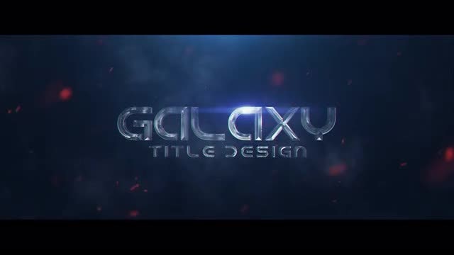 Galaxy Title Design: After Effects Templates