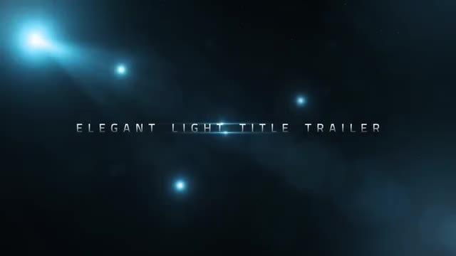 Elegant Light Title Trailer: After Effects Templates