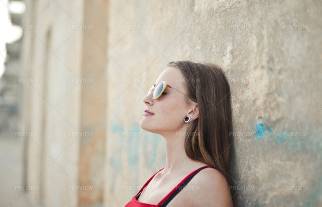 Woman In Her Underwear - Stock Photos