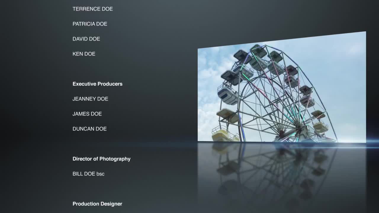 Adobe Premiere End Credits Template