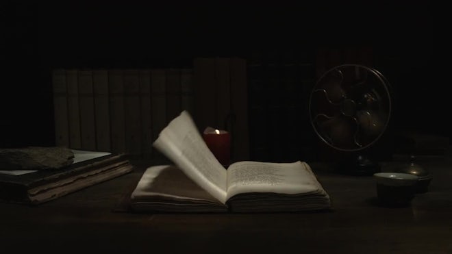 Opening Old Book, Stock Video