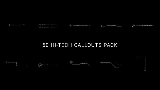 50 Hi-Tech Callouts Pack: Stock Motion Graphics