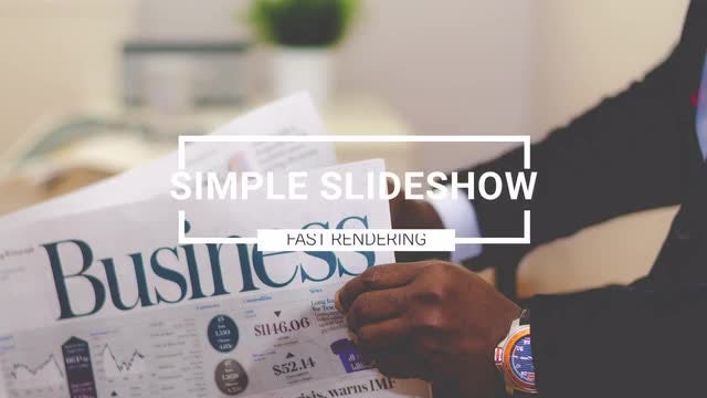Simple Slideshow: After Effects Templates
