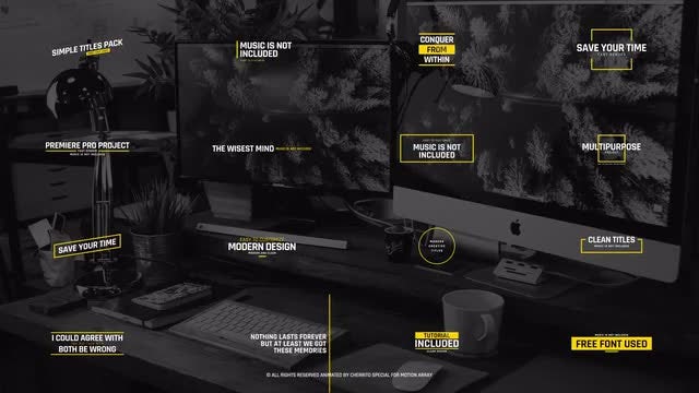 Simple Titles Pack: Premiere Pro Templates