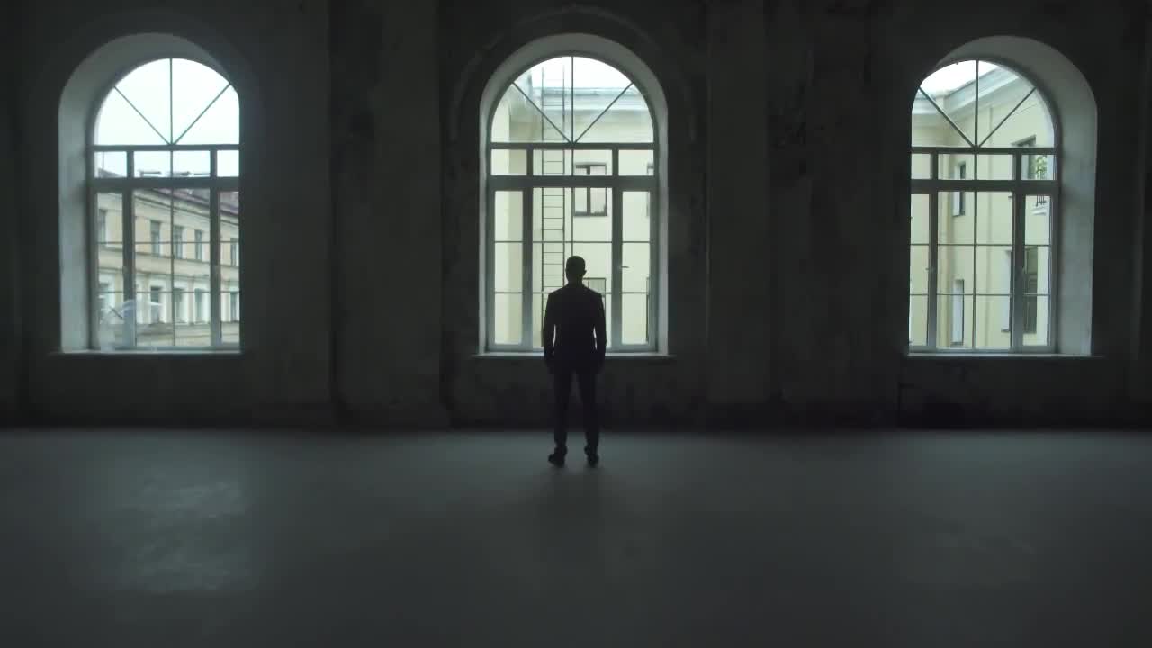 Man In Empty Apartment Stock Video Motion Array