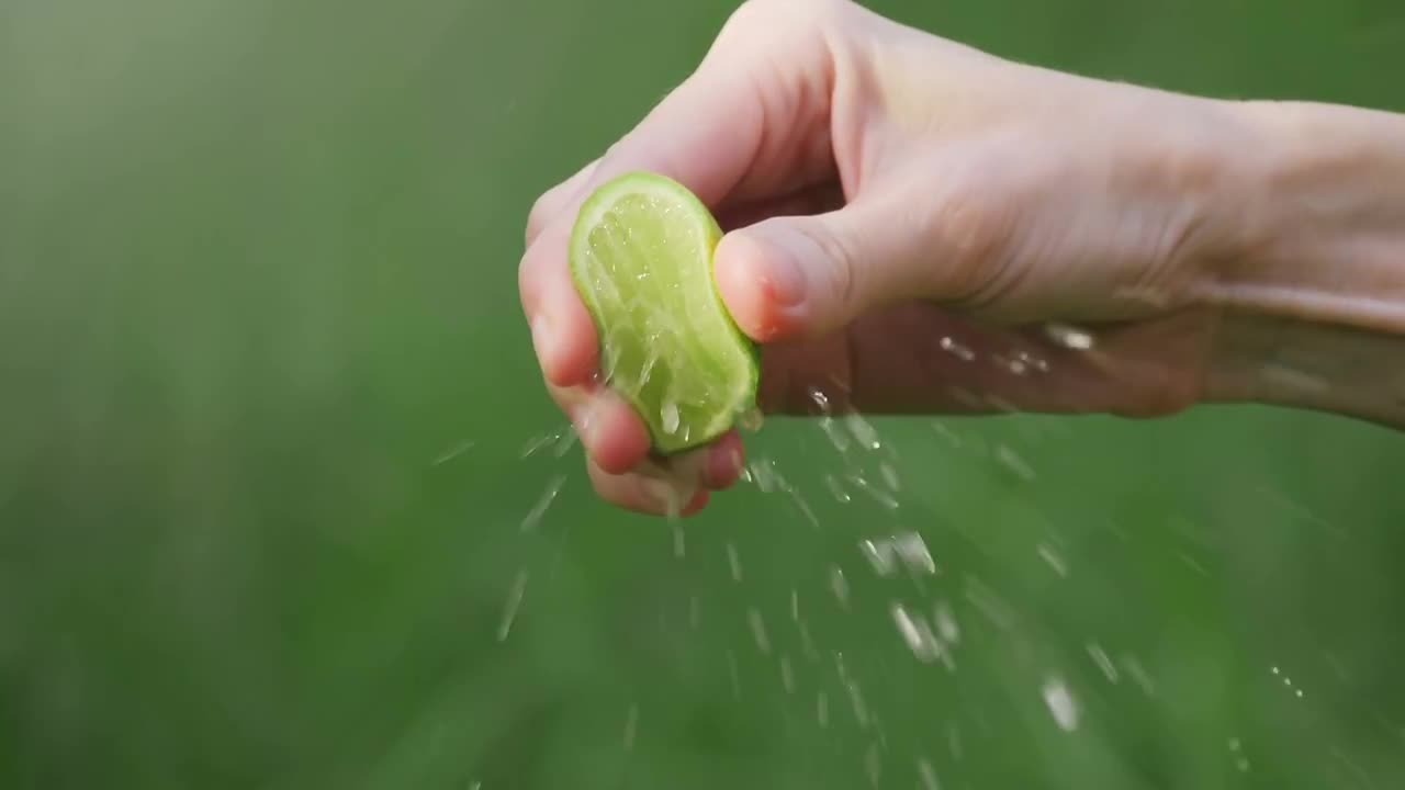 Squeezing A Lime - Stock Video | Motion Array