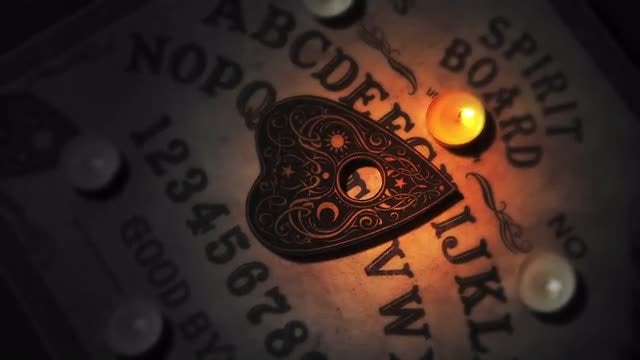 Witchcraft Ouija Board Spirit Game: Stock Video