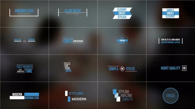 Titles and Lower Thirds Pack: After Effects Templates