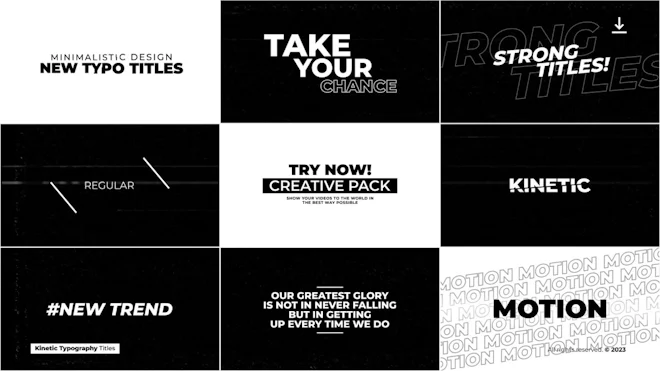 Kinetic Typography Titles