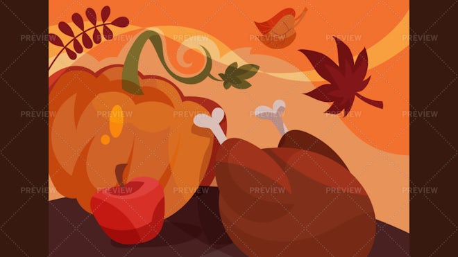 30 Happy Thanksgiving Day Illustration - MasterBundles