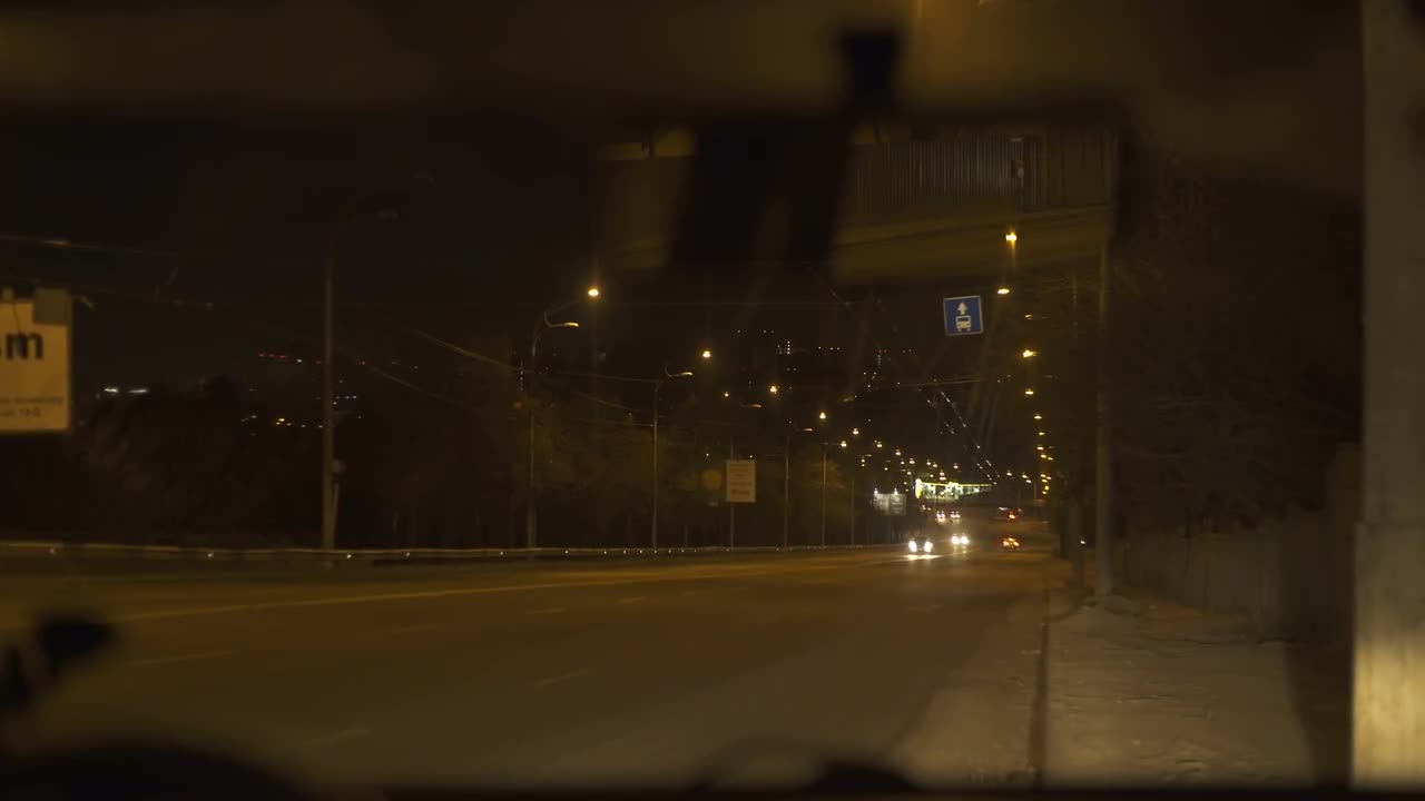 City Street At Night Stock Video Motion Array