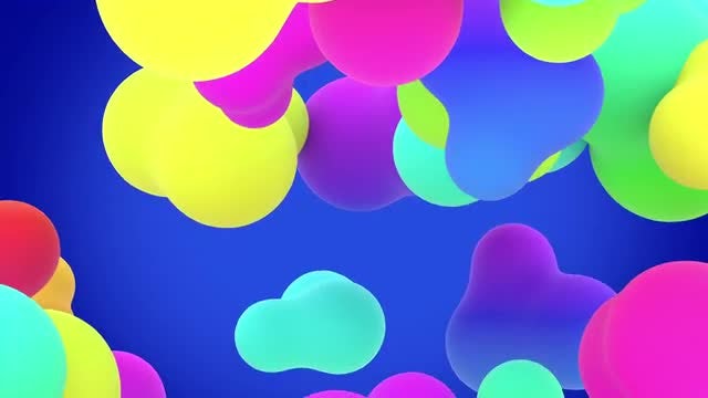Rainbow blobs looped background: Stock Motion Graphics