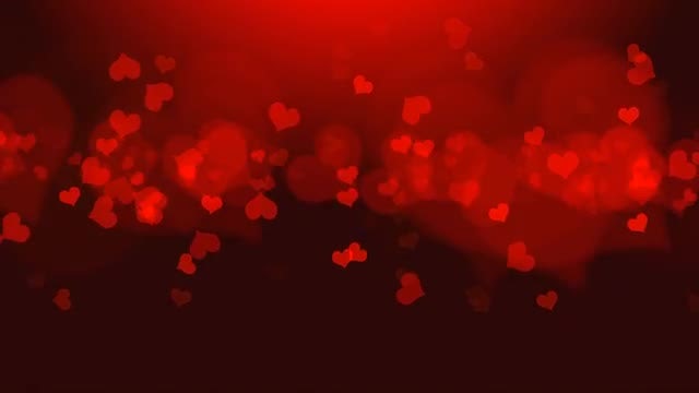 Red Hearts Background: Stock Motion Graphics