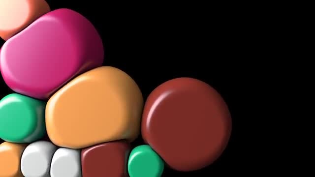 Colorful Squishy Balls: Stock Motion Graphics
