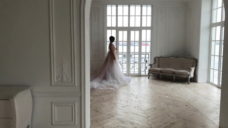 Bride In White Room Stock Video Motion Array