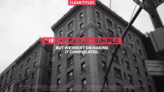 Clean Titles: Premiere Pro Templates