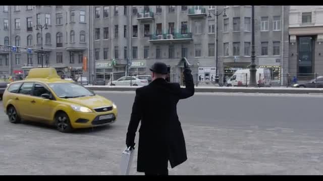 Man Hails Taxi: Stock Video