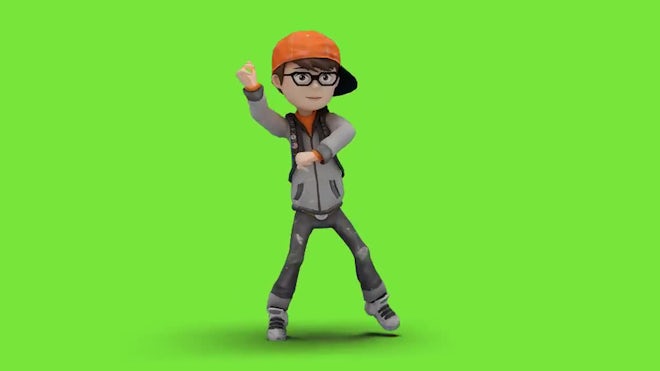 Cartoon Kid Dancing Freestyle - Stock Motion Graphics | Motion Array