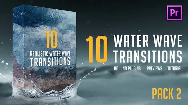 Water Wave Transitions Pack 2 Freebies template preview