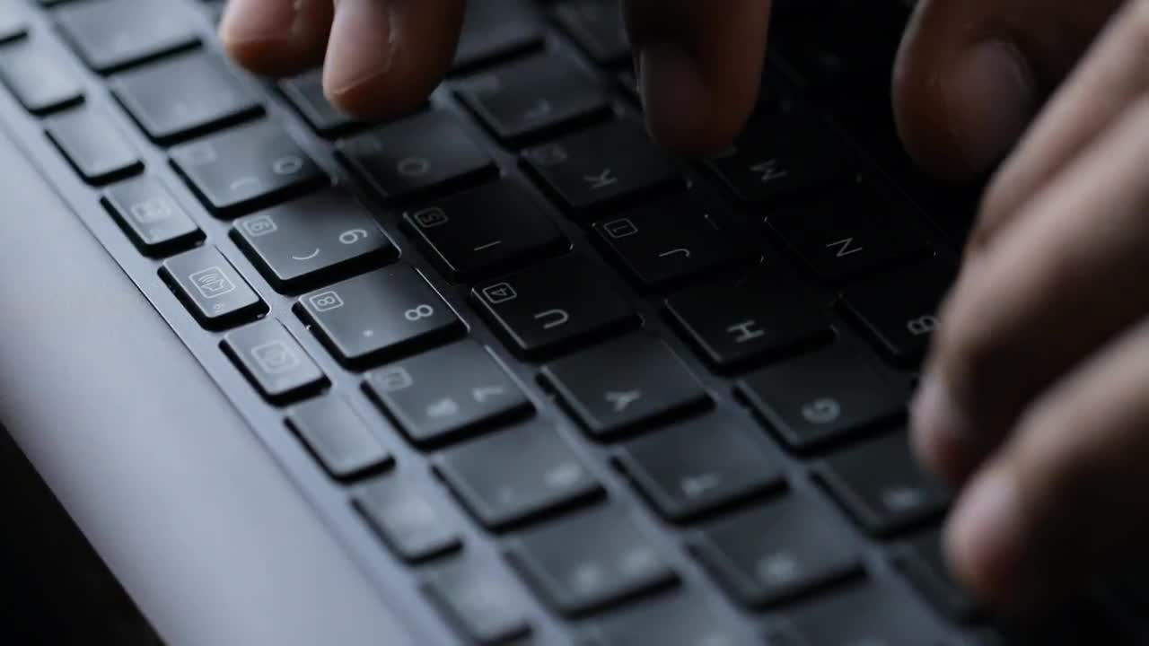 computer typing keyboard